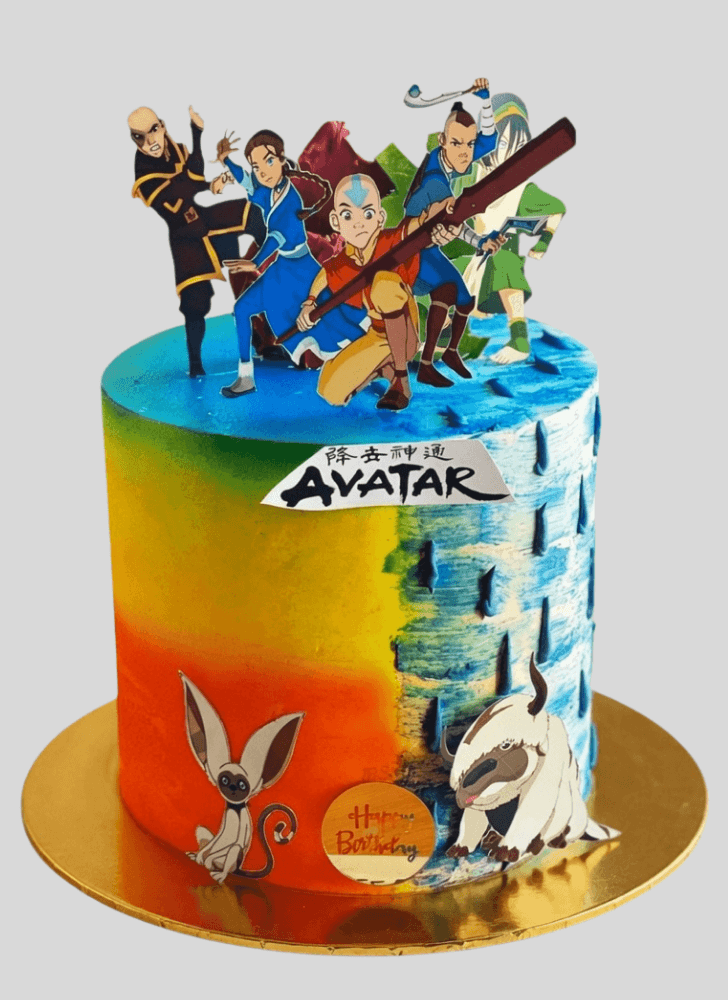 Delicate Avatar the Last Airbender Cake
