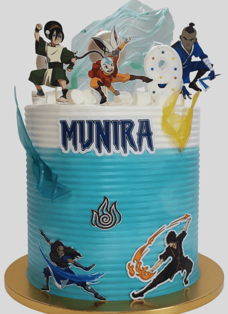 Shapely Avatar the Last Airbender Cake