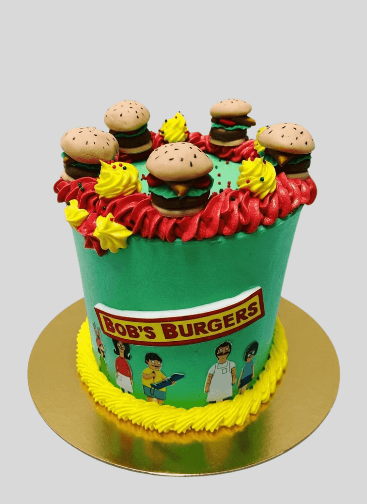 Admirable Bob's Burgers Cake Design