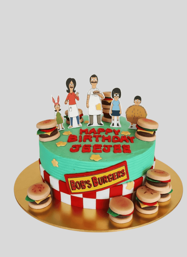 Angelic Bob's Burgers Cake