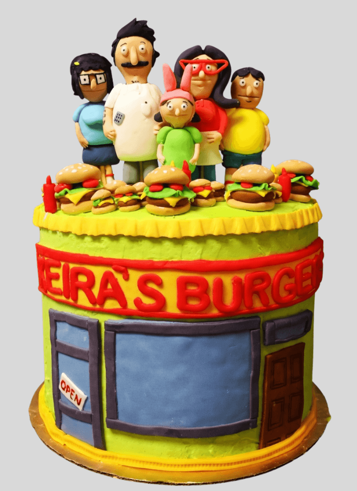 Elegant Bob's Burgers Cake