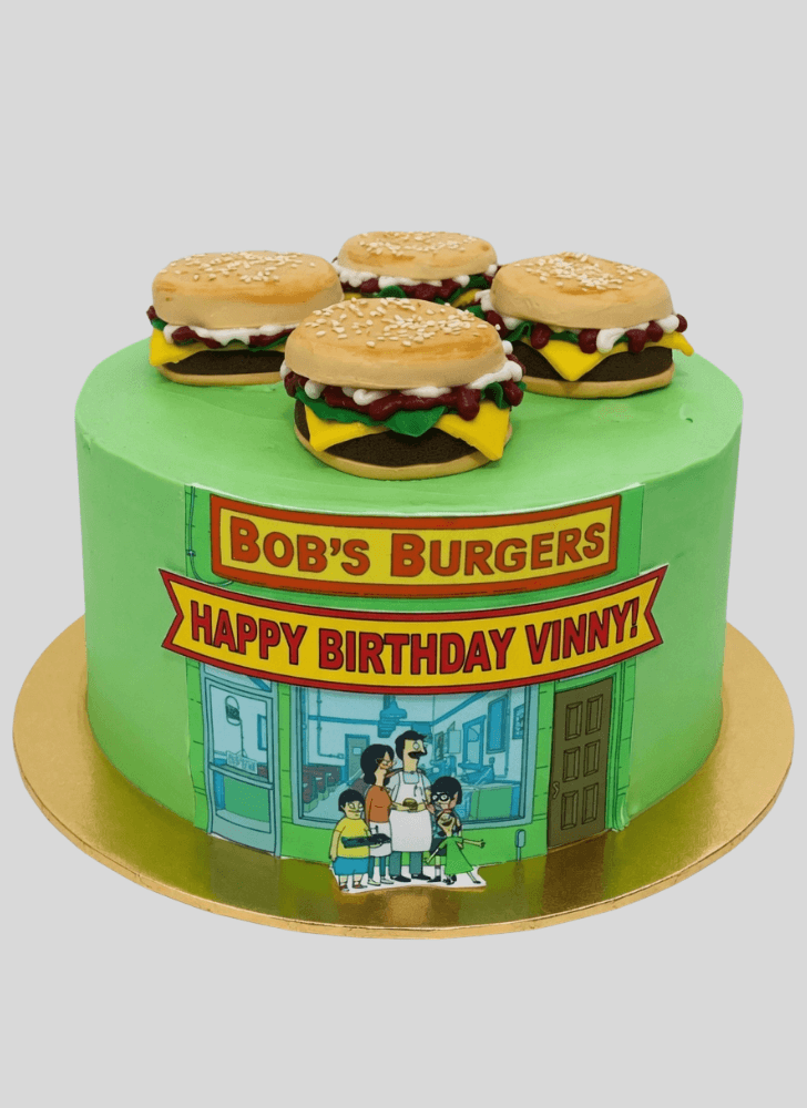 Enticing Bob's Burgers Cake