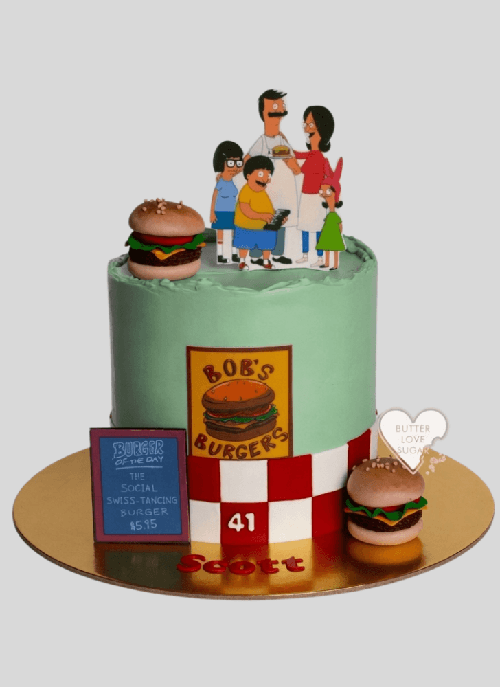 Good Looking Bob's Burgers Cake