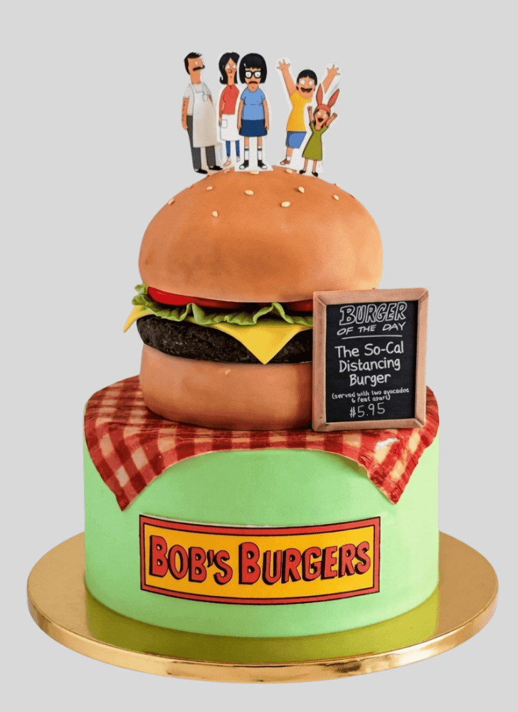 Pretty Bob's Burgers Cake