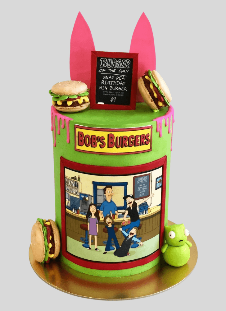 Shapely Bob's Burgers Cake