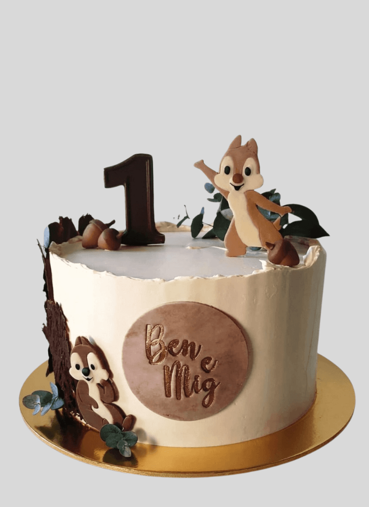 Appealing Chip and Dale Cake