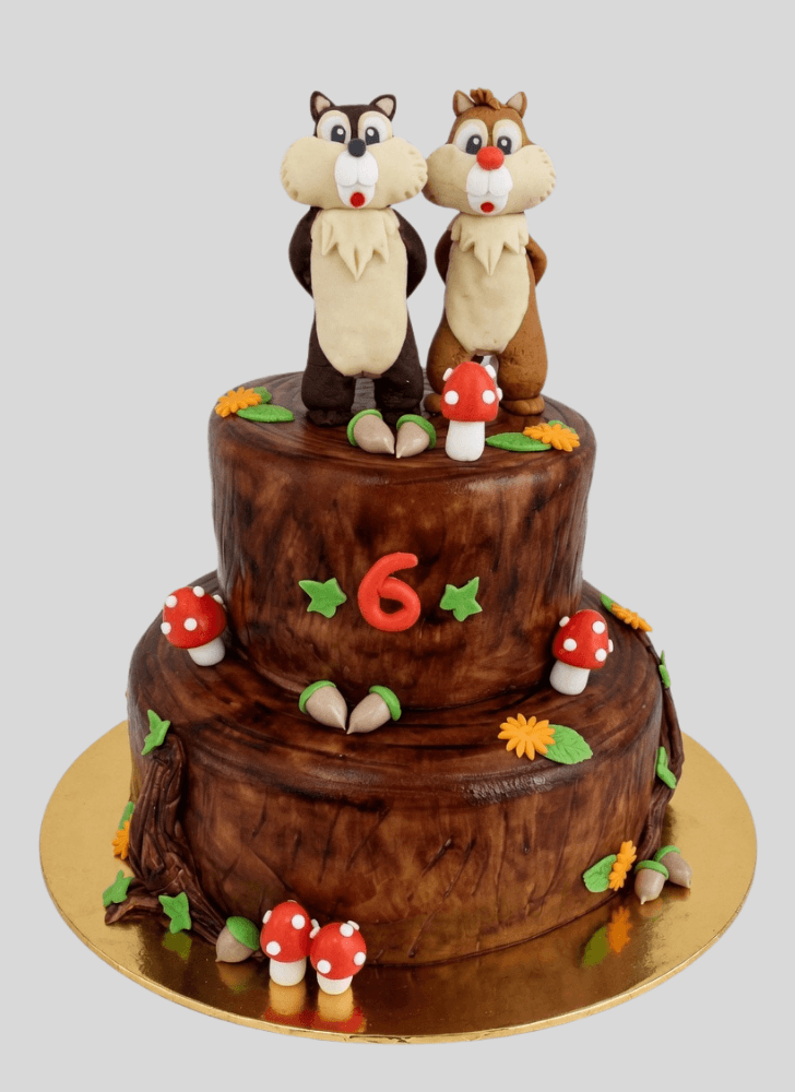 Dazzling Chip and Dale Cake