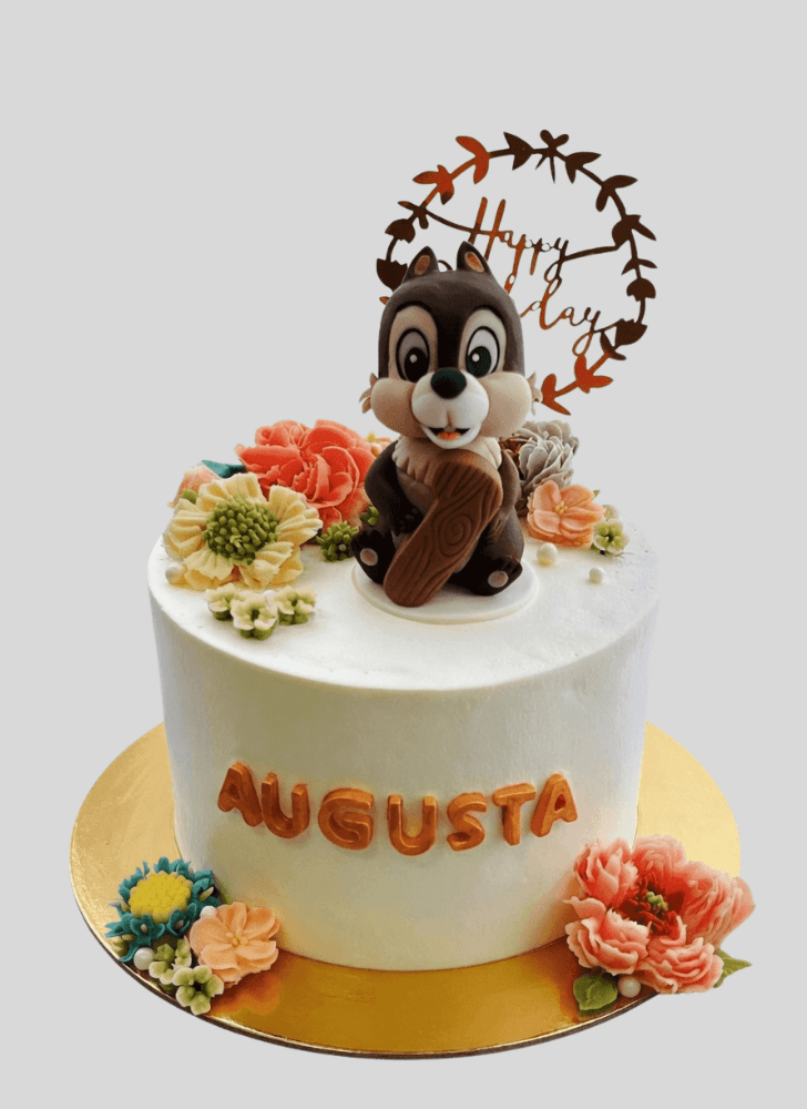 Delicate Chip and Dale Cake