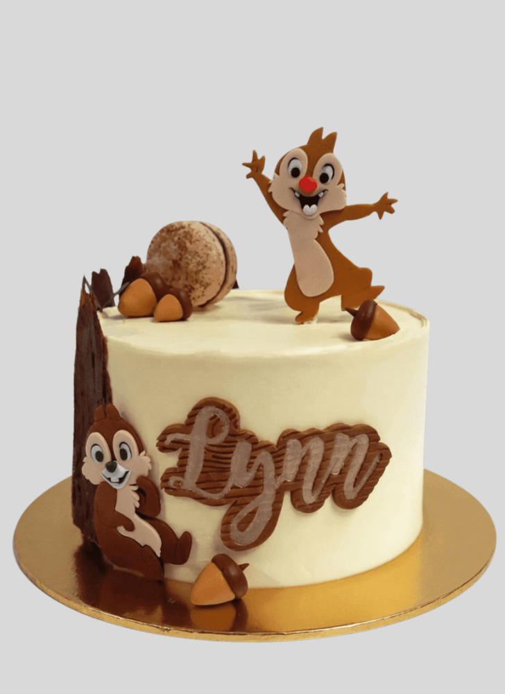 Elegant Chip and Dale Cake