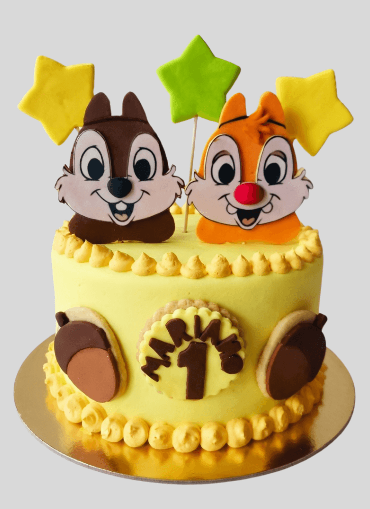 Inviting Chip and Dale Cake