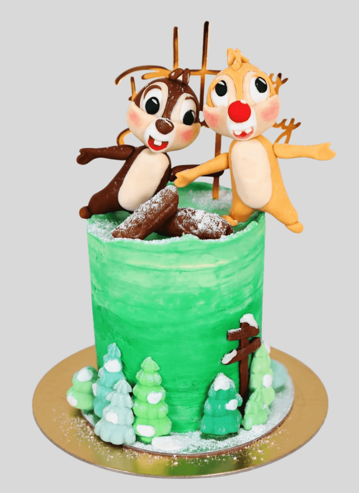 Resplendent Chip and Dale Cake