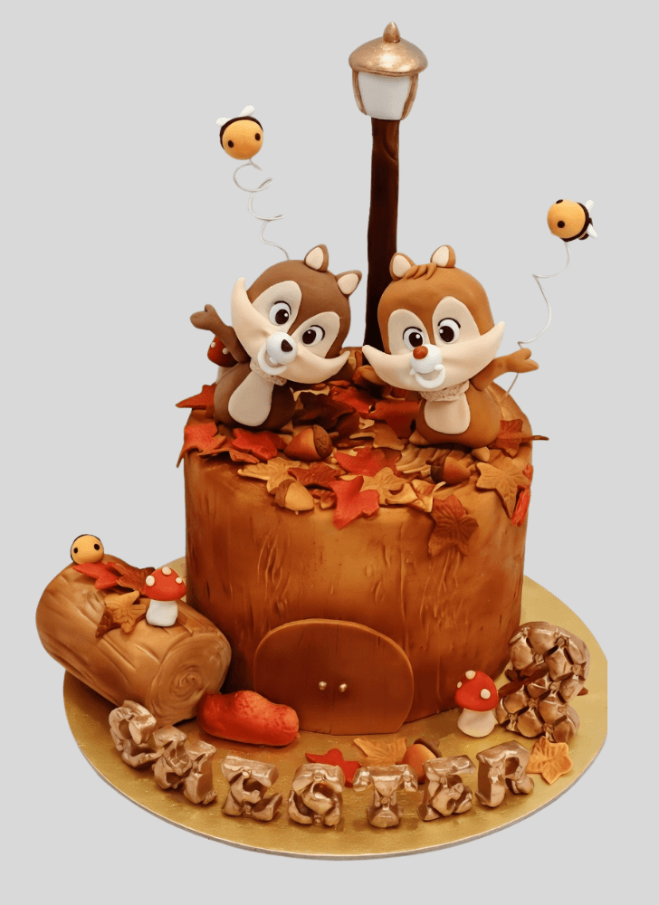 Shapely Chip and Dale Cake