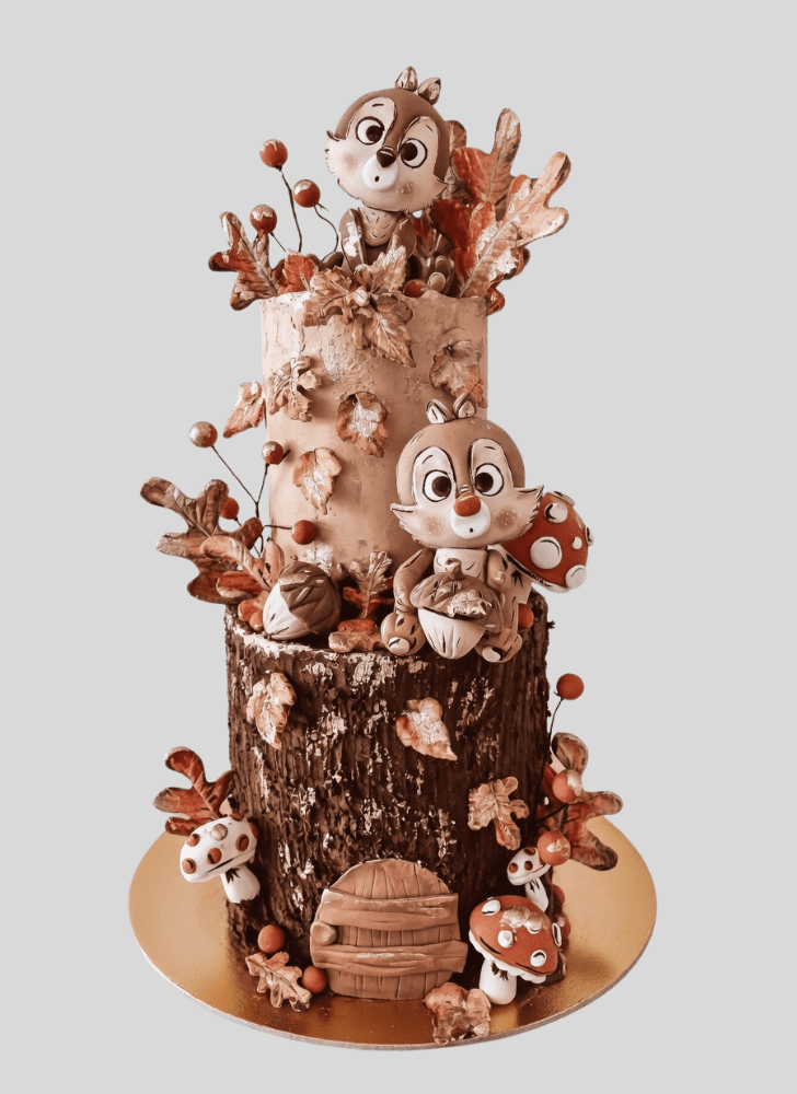 Stunning Chip and Dale Cake