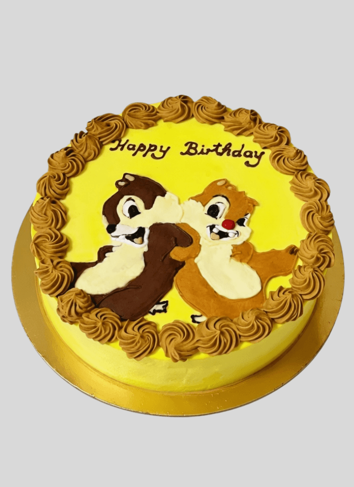 Wonderful Chip and Dale Cake Design