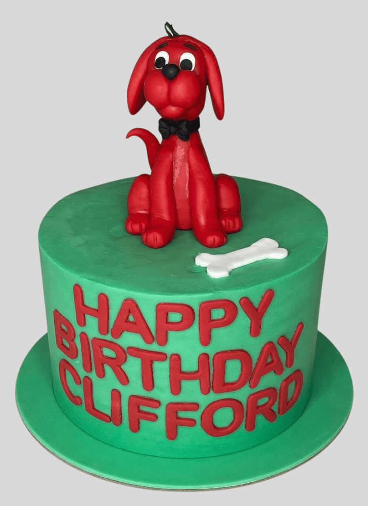 Cute Clifford Cake