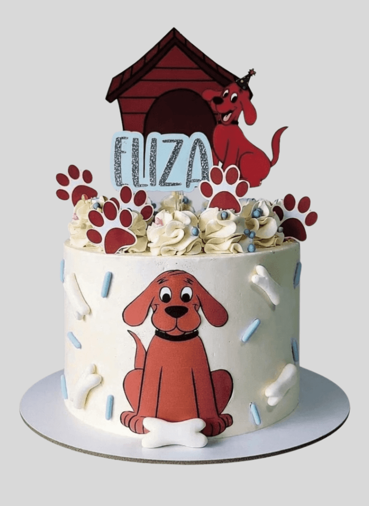 Pleasing Clifford Cake