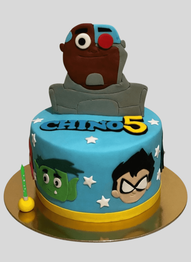 Appealing Cyborg Cake