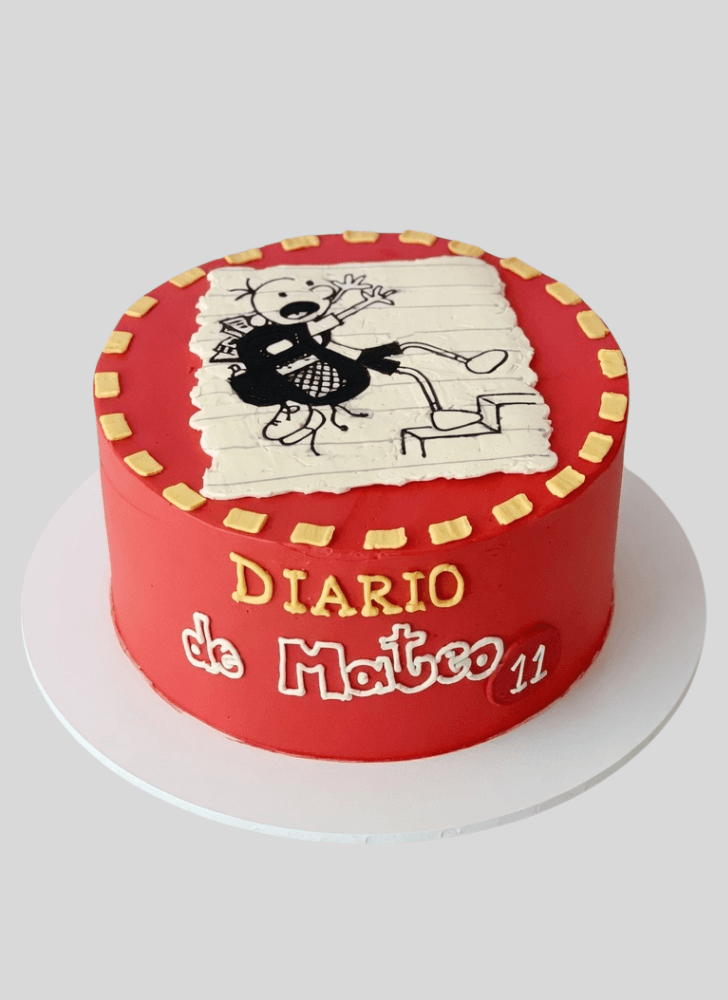 Admirable Diary of a Wimpy Kid Cake Design