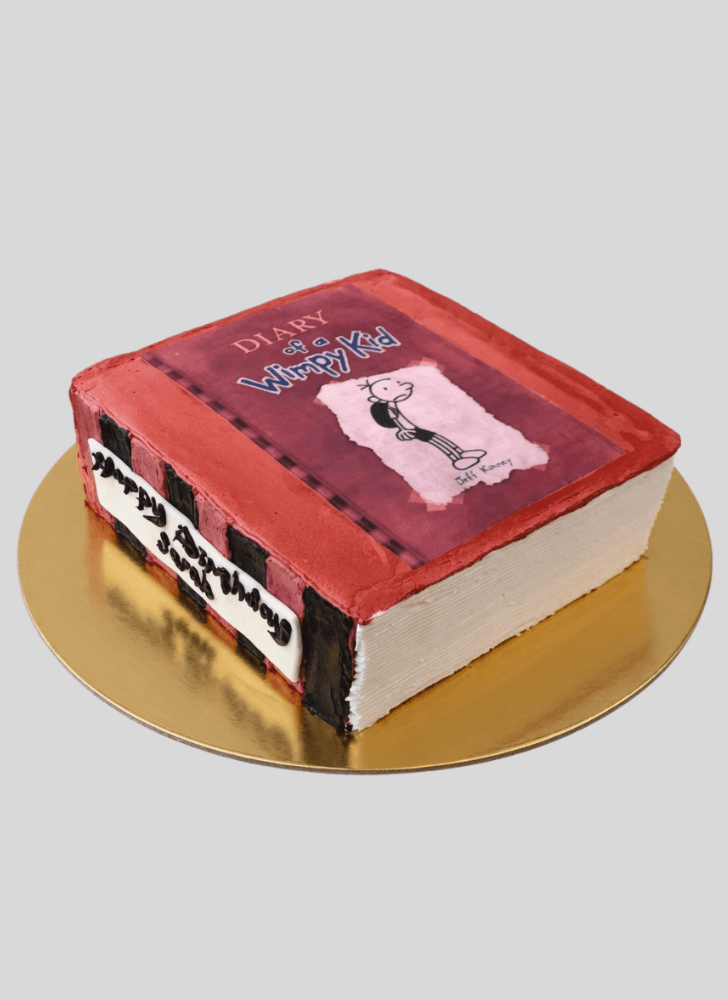 Angelic Diary of a Wimpy Kid Cake