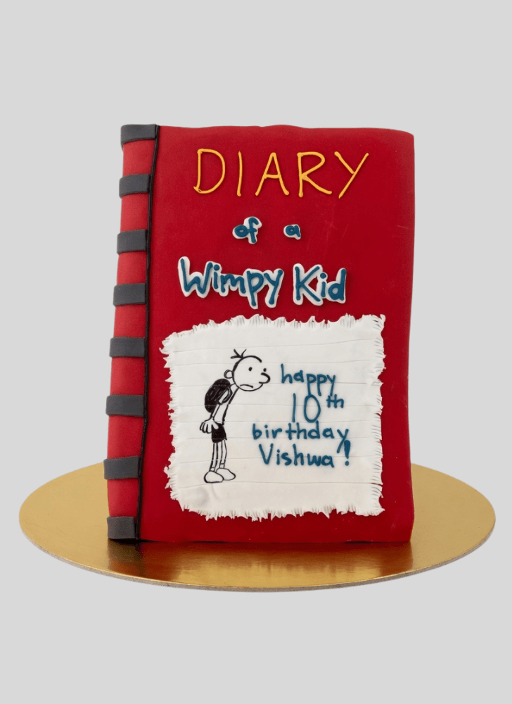 Handsome Diary of a Wimpy Kid Cake