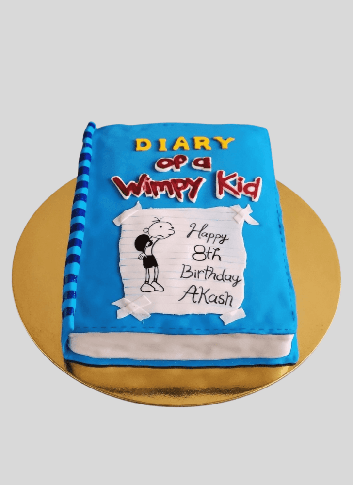 Wonderful Diary of a Wimpy Kid Cake Design