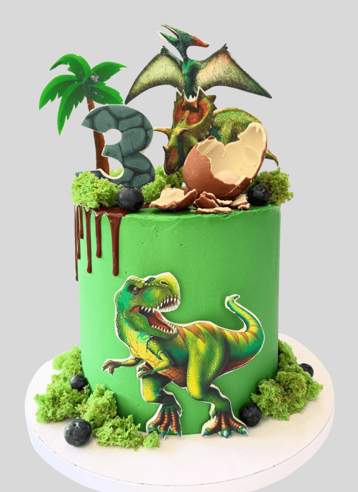 Classy Jurassic Park Cake