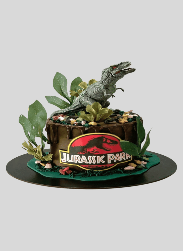 Cute Jurassic Park Cake