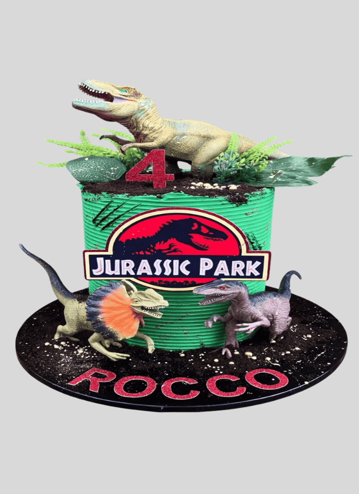 Dazzling Jurassic Park Cake
