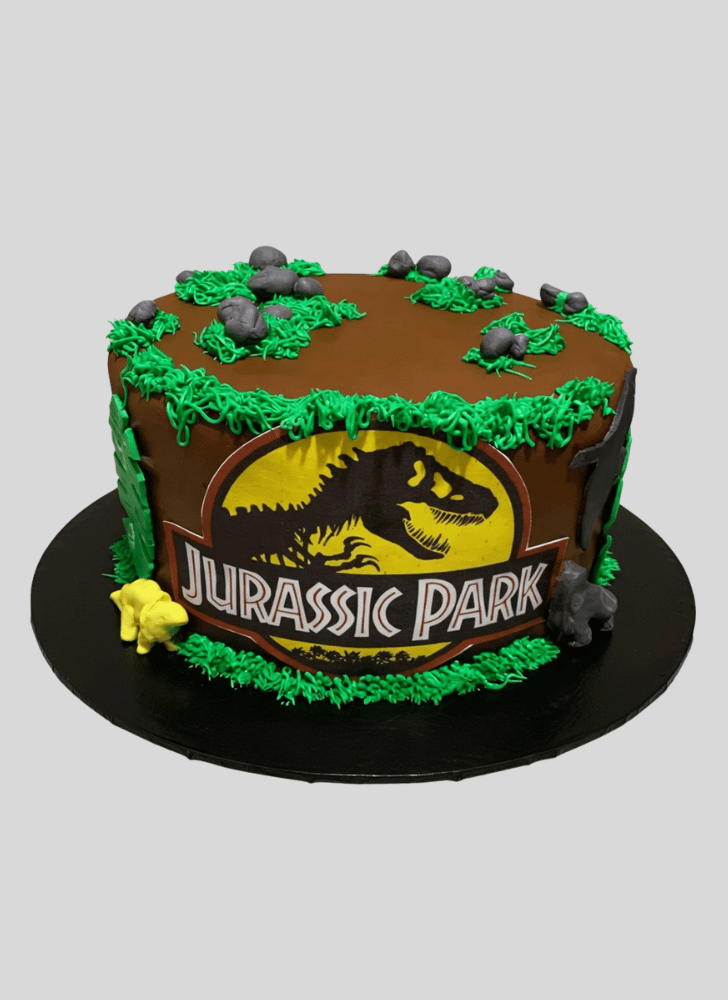 Enthralling Jurassic Park Cake