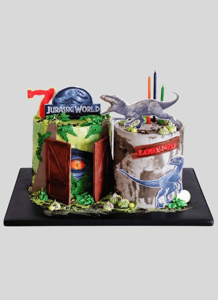 Exquisite Jurassic Park Cake