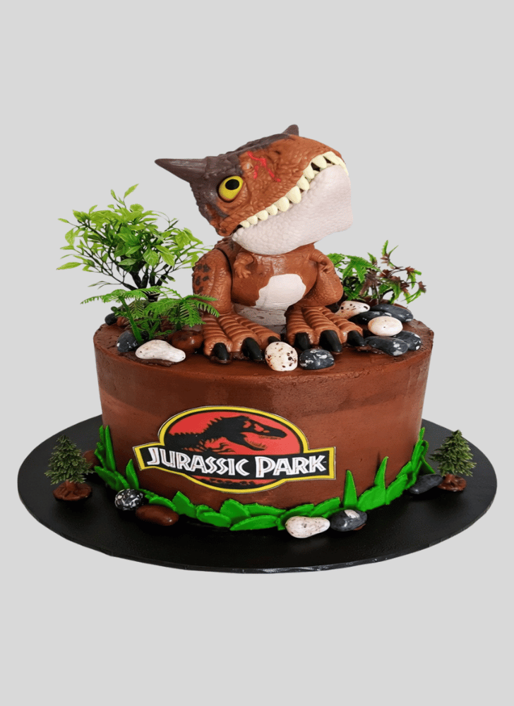 Fine Jurassic Park Cake