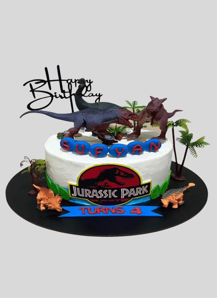 Lovely Jurassic Park Cake Design