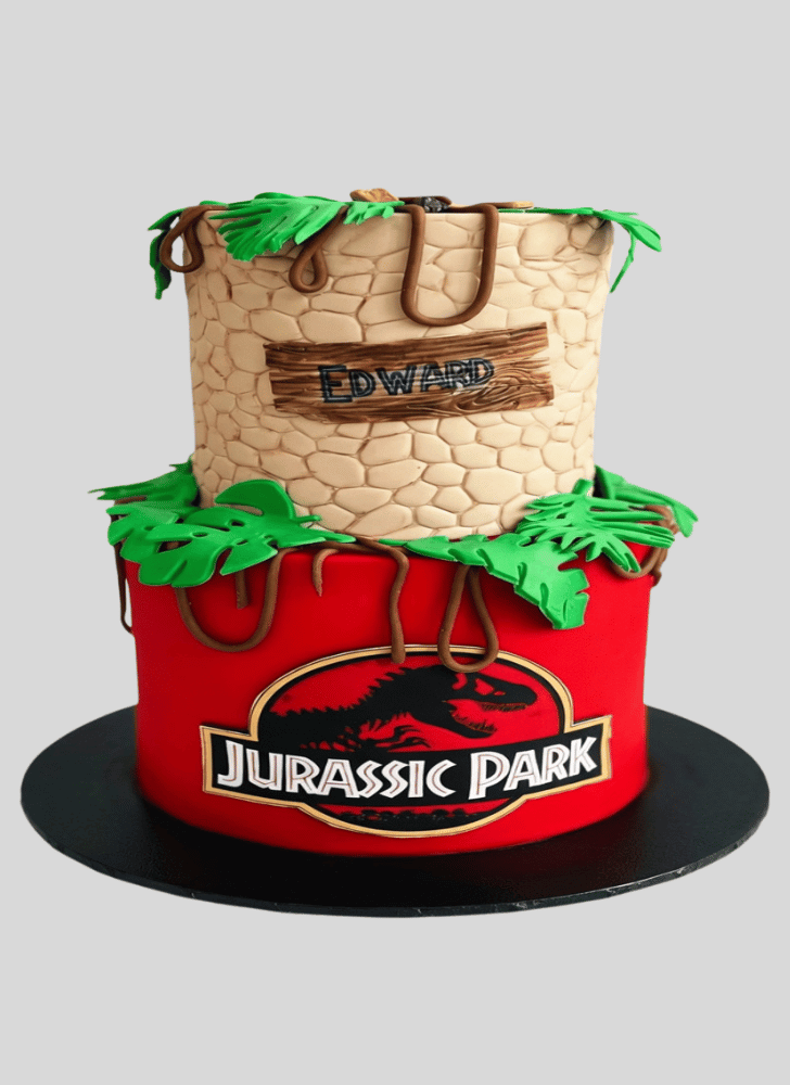 Marvelous Jurassic Park Cake