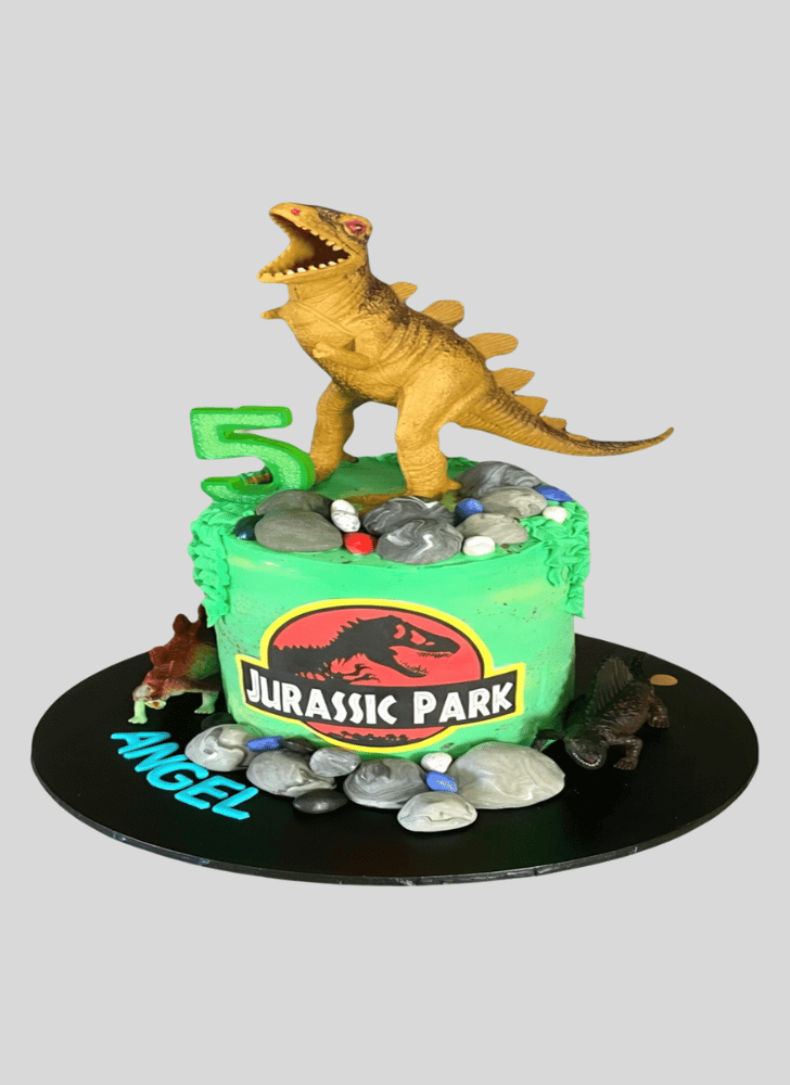 Mesmeric Jurassic Park Cake