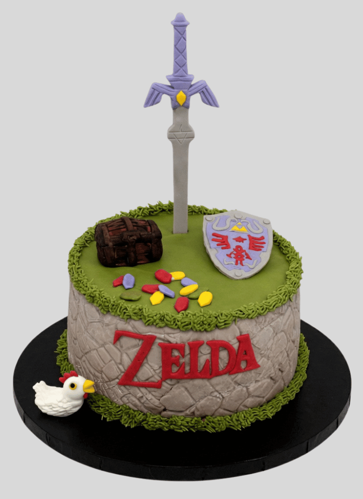 Cute Legend of Zelda Cake