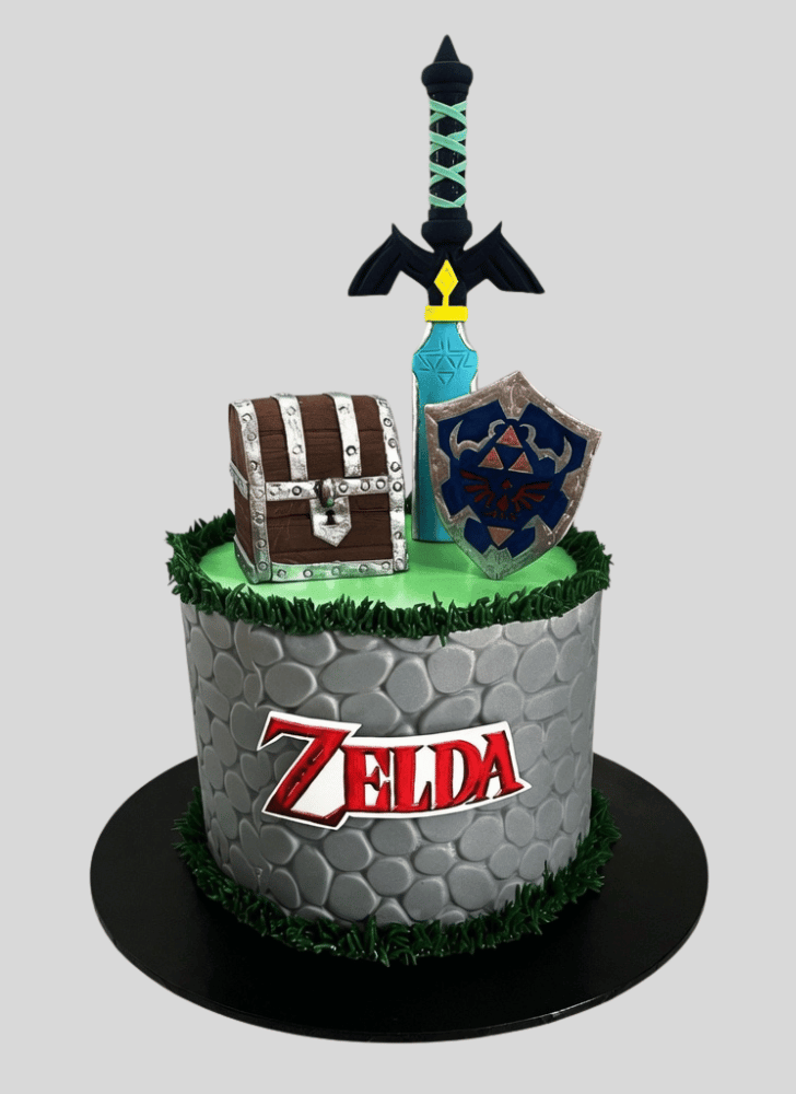 Elegant Legend of Zelda Cake