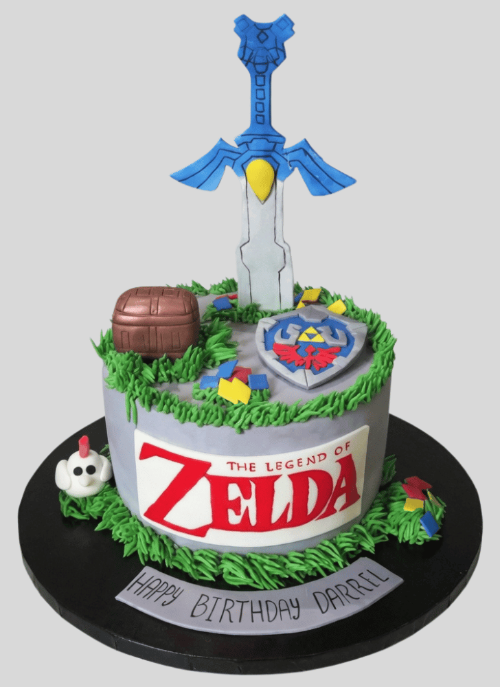 Inviting Legend of Zelda Cake