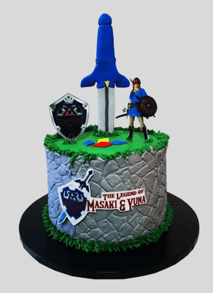 Pleasing Legend of Zelda Cake