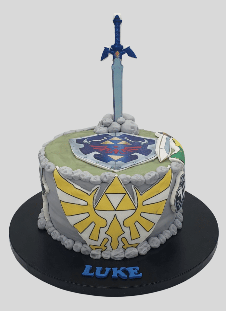 Pretty Legend of Zelda Cake