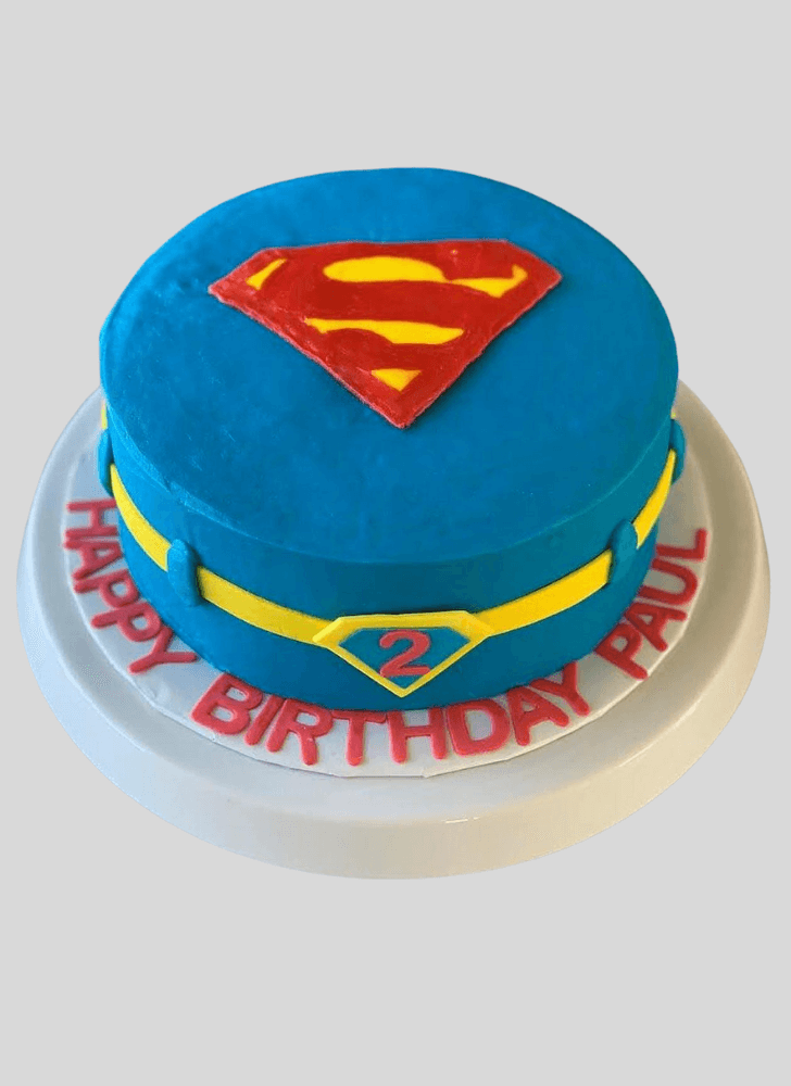 Angelic Man of Steel Cake