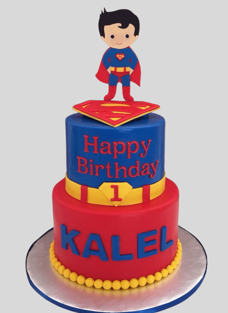 Comely Man of Steel Cake