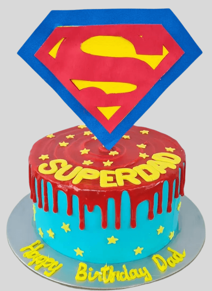 Cute Man of Steel Cake