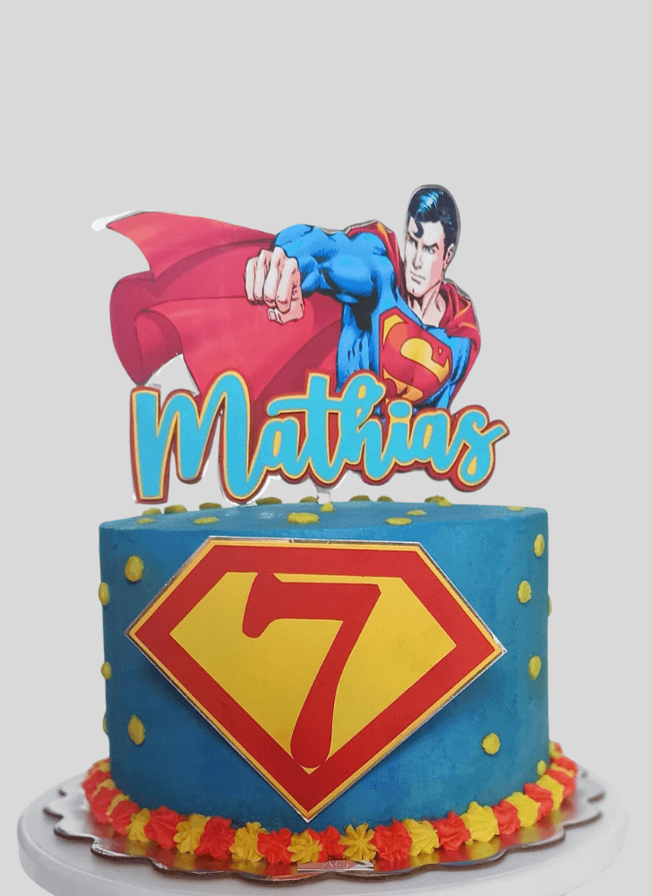Fascinating Man of Steel Cake