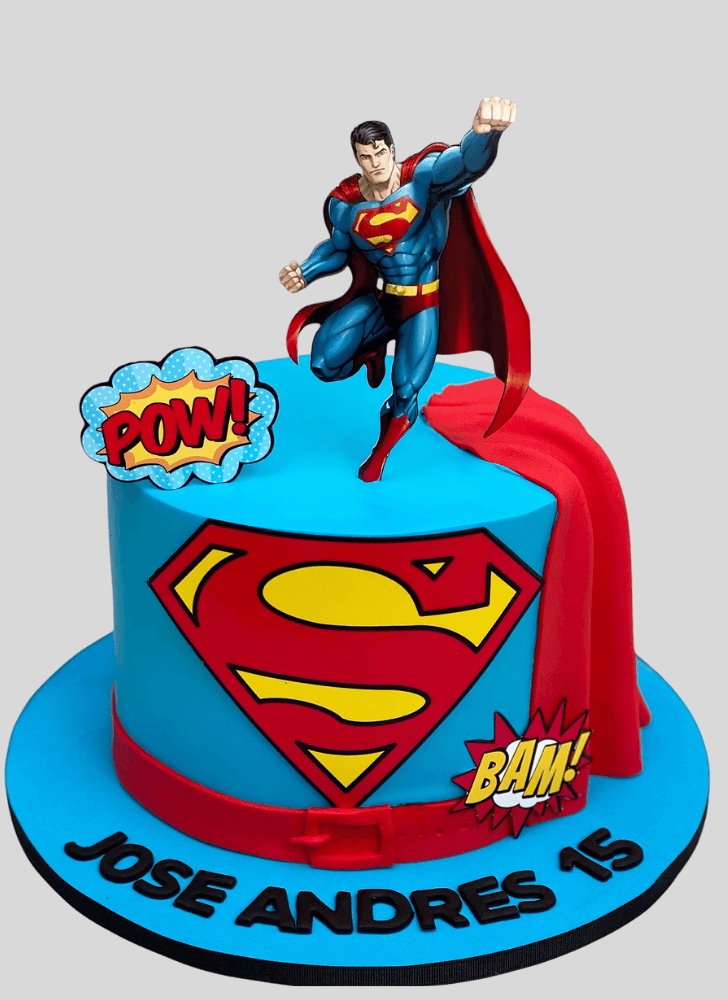 Good Looking Man of Steel Cake