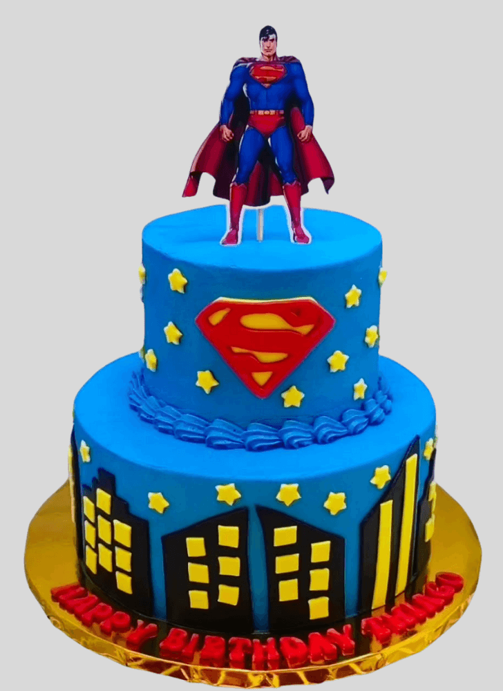 Graceful Man of Steel Cake