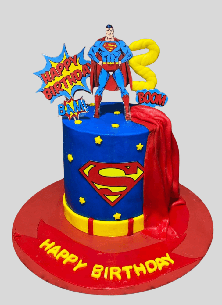 Pretty Man of Steel Cake