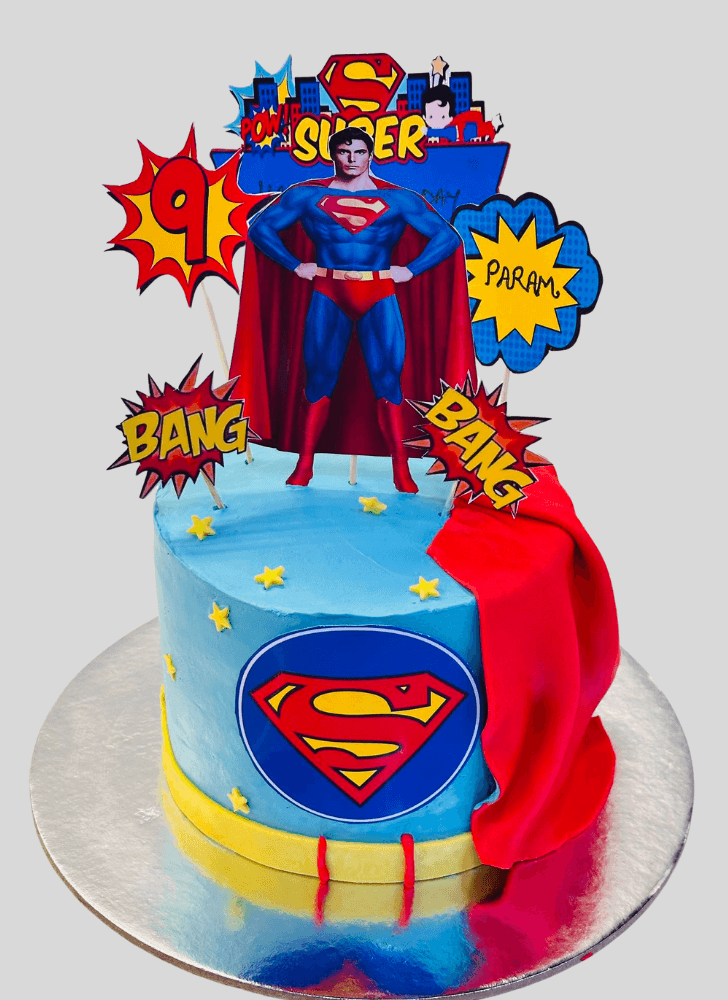 Refined Man of Steel Cake