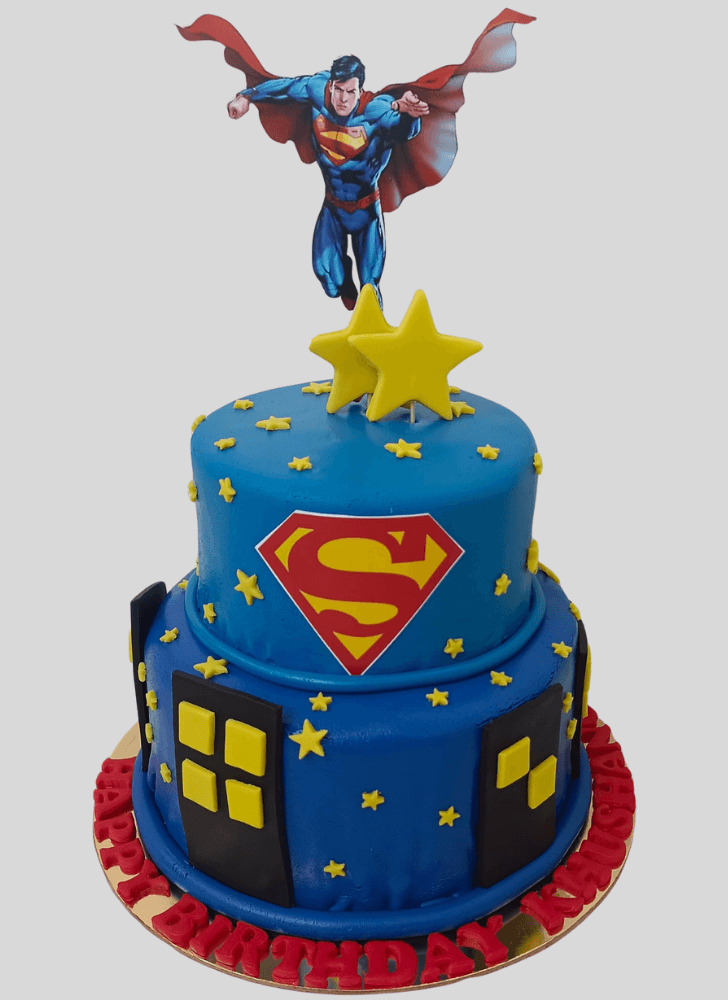 Resplendent Man of Steel Cake