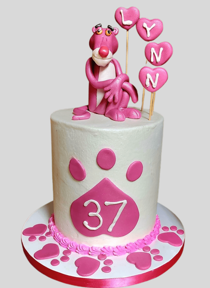 Appealing Pink Panther Cake