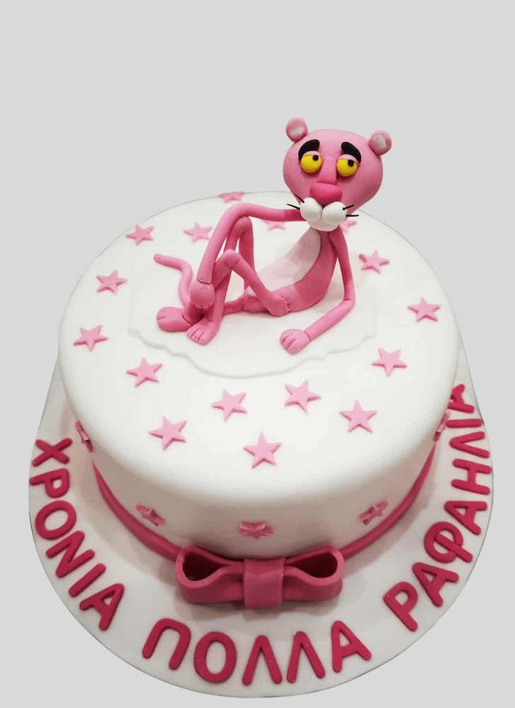 Charming Pink Panther Cake